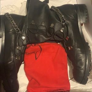 Louboutin Combat Boots